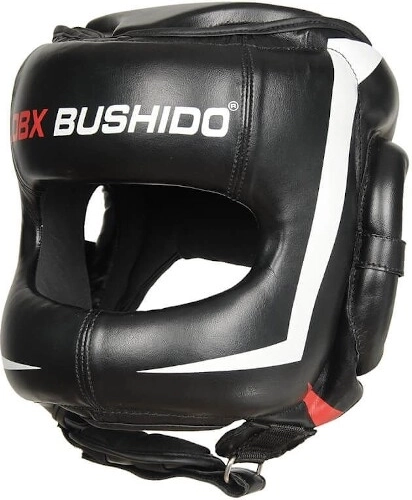 Poksikiiver DBX Bushido täisnäokaitsega – L