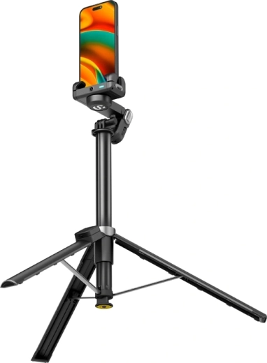 Selfie-pulk, statiiv ja RGB-valgusti ühes