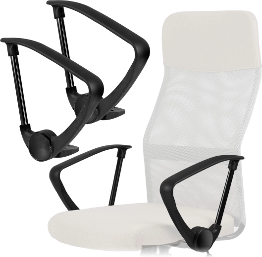 Mustad käetoed toolile Sydney II – 2-osaline komplekt
