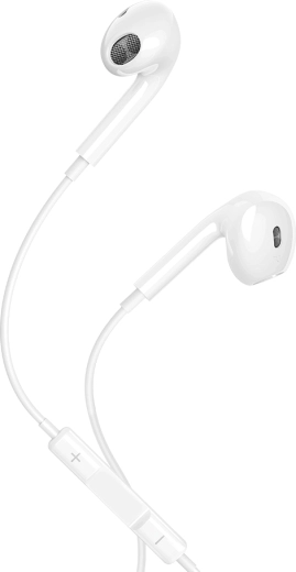 Maxlife USB-C-ga juhtmega kõrvasisesed kõrvaklapid, valged