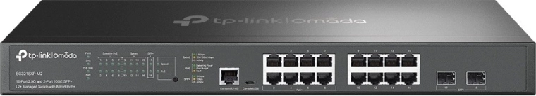 Switch 16× 2.5G PoE+ koos 2× SFP+ 10G-ga