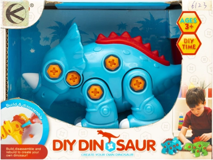 Värviline kruvitav dinosaurus – 1 tk