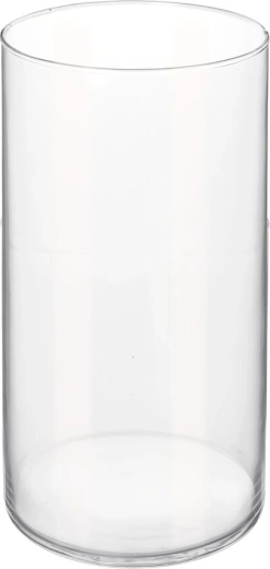 Clear glass vase 20 cm