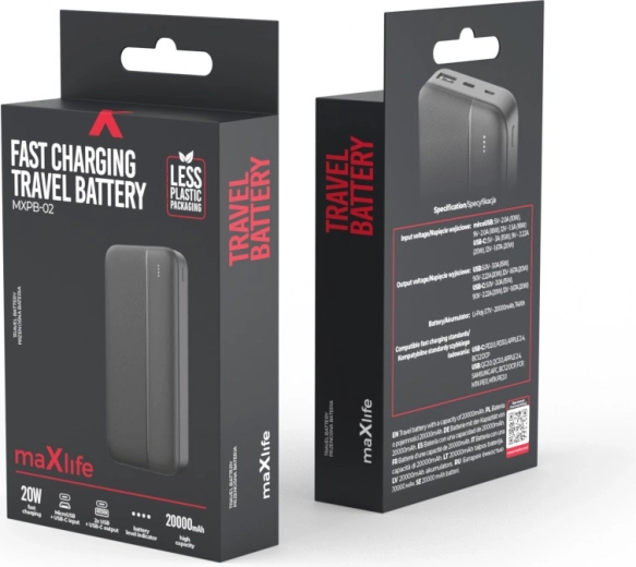 Fast charging up to 20 W