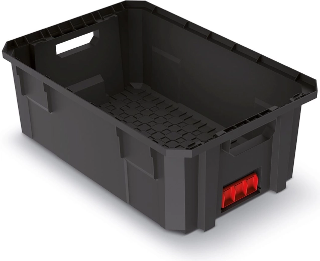 Modulaarne transpordikast X-Block Pro, 544 × 362 × 200 mm, must