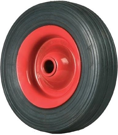 Täiskummist käru ratas 120 mm metallketta ja 12 mm liugpuksiga rummuga