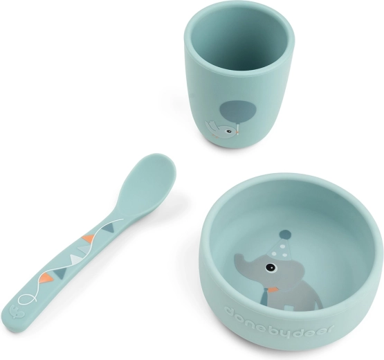 Done by Deer first dining set stick&stay celebration blue