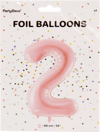 Fooliumõhupall number 2, 86 cm – Roosa
