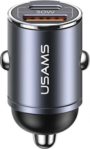 Autolaadija 30W 1xUSB+1xUSB-C kiirlaadimine