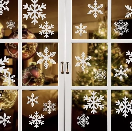 Winter decoration for windows and glass doors