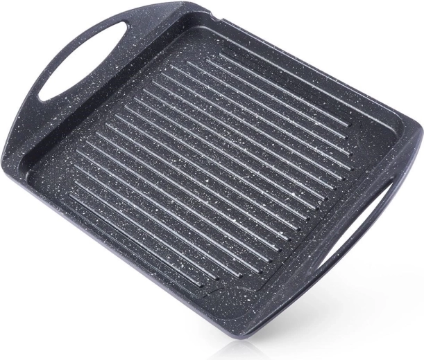 Grillplaat graniitkattega GRANDE 34 × 26,5 cm