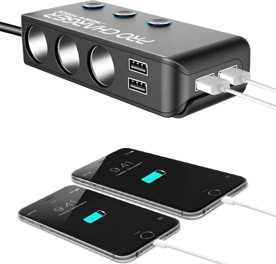 4× USB-laadimine sh Quick Charge 3.0 ja Power Delivery