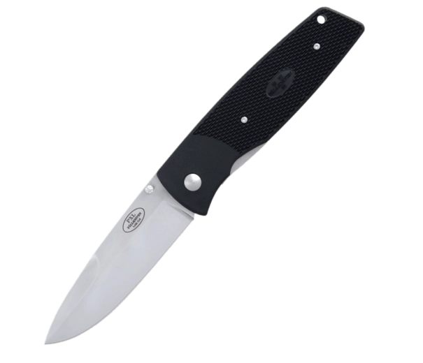 Fällkniven PXLx taskunuga 8,8 cm, satiinviimistlus, must, Grilon
