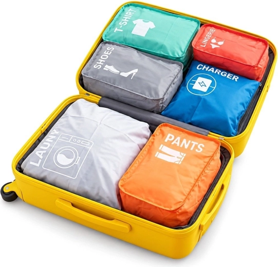 Vilde Suitcase Travel Organizers - 6 pcs
