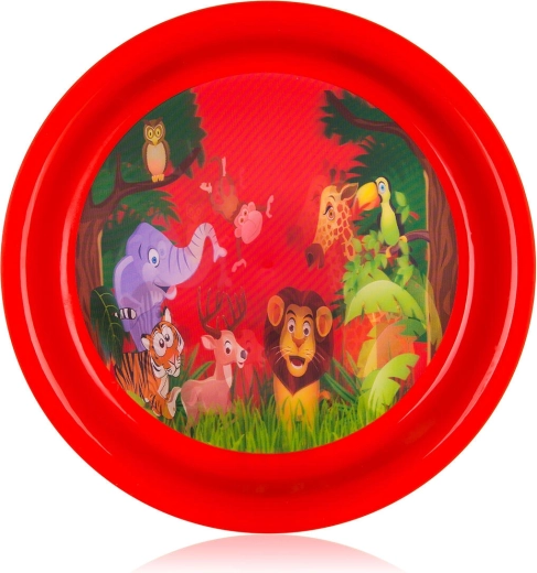 Laste plastikust taldrik ZOO 19,5 cm