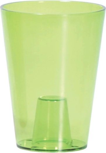 Orhideepott COUBI ORCHID 13 cm – läbipaistev roheline
