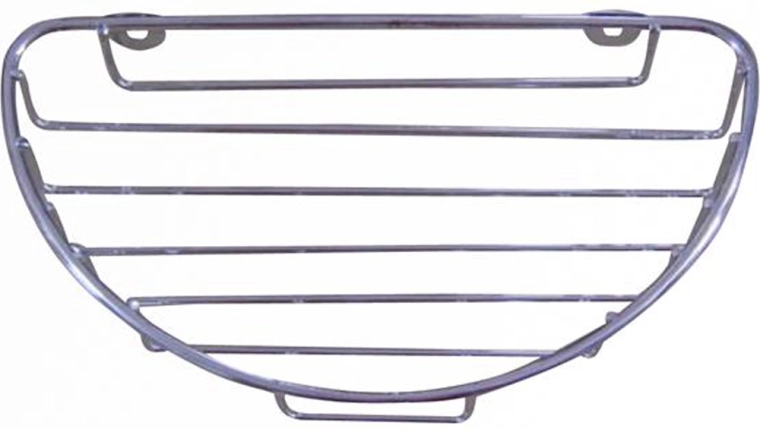 Ovaalne kroomitud metallist vannitoariiul 12,7 × 23 × 3,3 cm