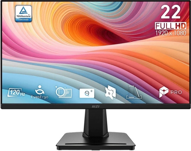 MSI PRO MP225 E12VL 21,45" FHD monitor 120 Hz must