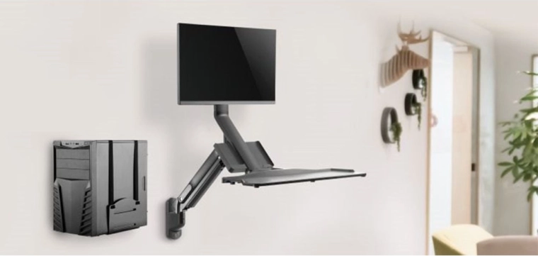 Complete wall-mounted workstation