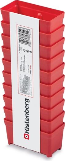Plastkarpide komplekt tööriistadele, 10 tk, punased, 10,5 × 5 × 5 cm