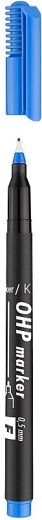 Marker kiledele ICO OHP F, sinine