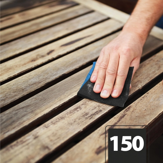Abrasive cloth, grit 150, blue, 230 × 280 mm, 5 pcs