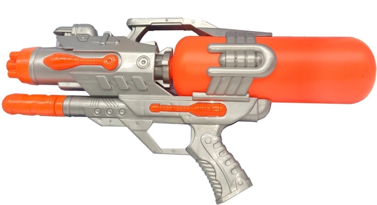 Suur veepüstol pumbaga 45 cm, oranž - 1 tk