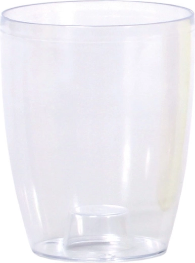 Lillepott COUBI Orchid 16 cm läbipaistvalt valge