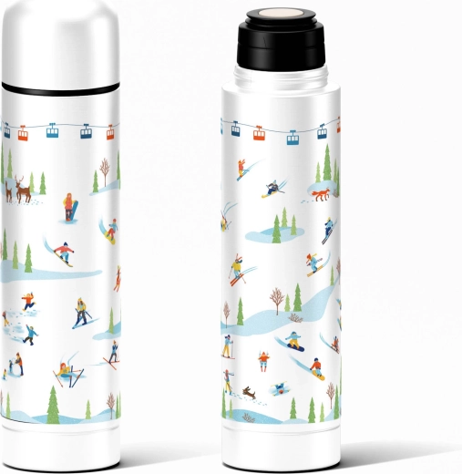 Roostevabast terasest termos TORO suusatajate motiiviga 500 ml