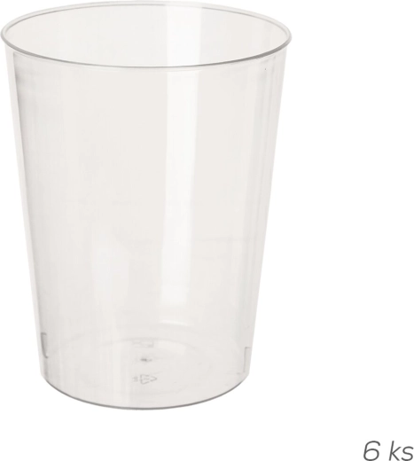 Läbipaistev plasttops 280 ml - 6 tk