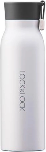 Roostevabast terasest termospudel LOCK & LOCK 500 ml, valge
