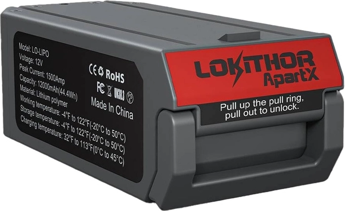 Lokithor LO-LIPO LiPo aku 12 V 12 000 mAh (1500 A) seadmele ApartX