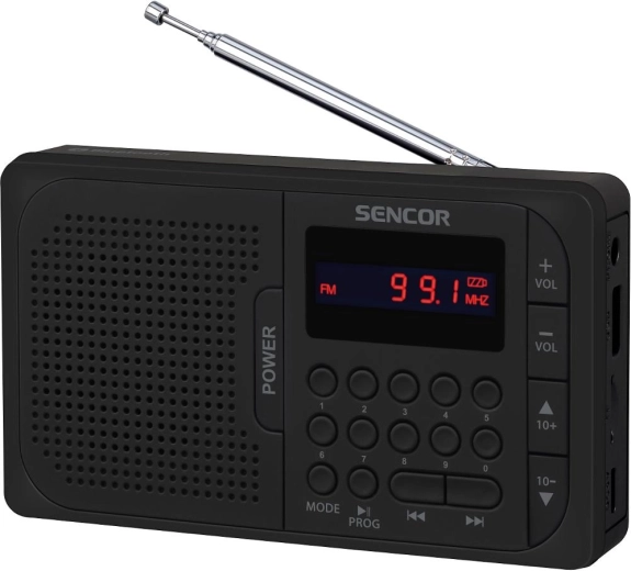 Sencori kaasaskantav raadio Bluetoothi, USB ja microSD-kaardi toega