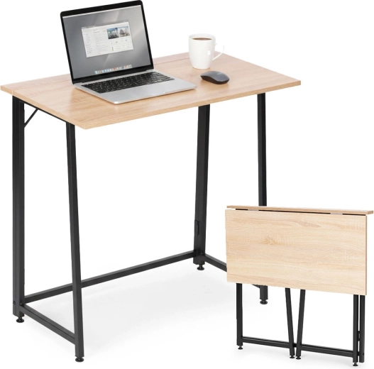 Kokkupandav kirjutuslaud 80 × 45 cm loft-stiilis MODERNHOME