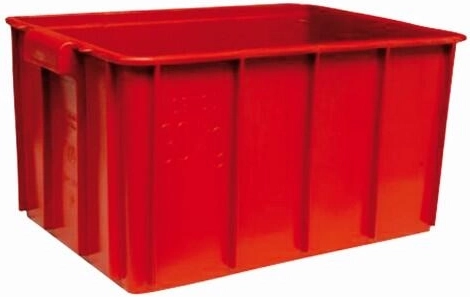 Lihakast 60 × 40 × 30 cm, HDPE-plast, täisseinad, kandevõime 30 kg
