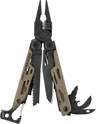Leatherman Signal coyote tan multifunktsionaalne tööriist 19 funktsiooniga