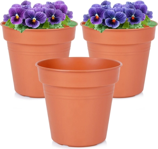 Plastist aiapott ümmargune 15 cm, komplekt 3 tk