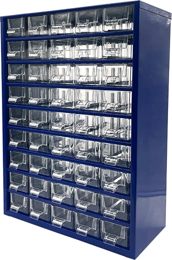 Metallist kapp 45 väikese sahtliga 30,5 × 46 × 15,5 cm