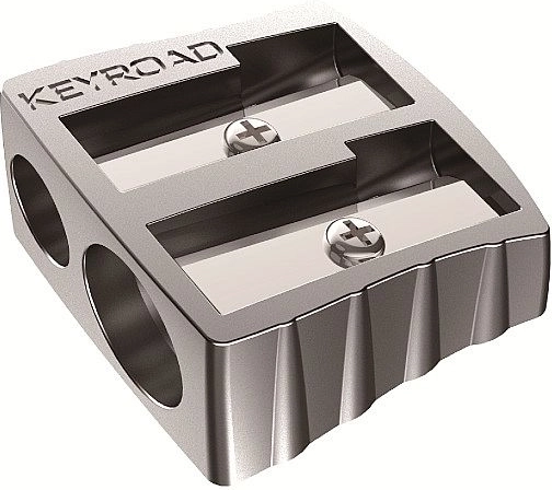 Keyroad metallist topeltpliiatsiteritaja, hõbedane