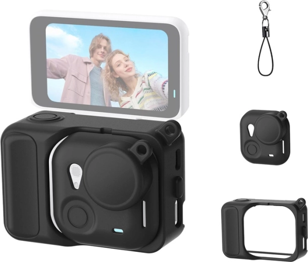 Puluz silikoonist kaitseümbris Insta360 GO Ultra kaamerale, must