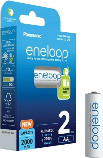 Laetavad patareid AA ENELOOP 2000 mAh, 2 tk