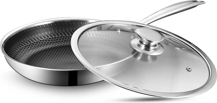 Professional Maestro Honeycomb Frying Pan with Lid 28 cm