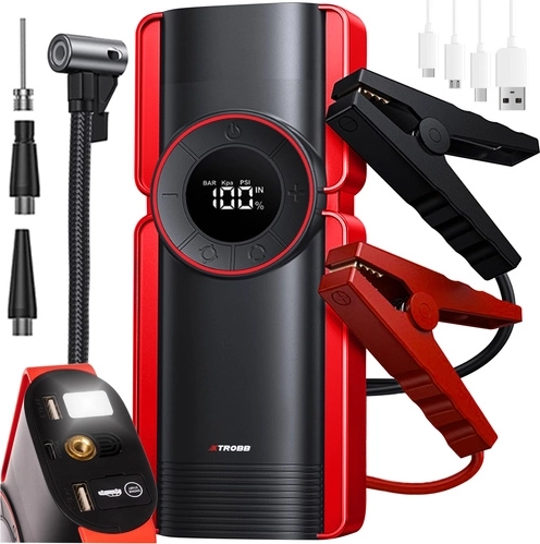 Xtrobb jump starter power bank and compressor 6-in-1 10000 mAh - 1 piece