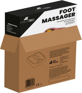 18 pöörlevat massaažisõlme kogu tallale