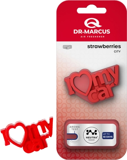 Dr. Marcus City I Love My Car maasikad – autoõhuvärskendaja
