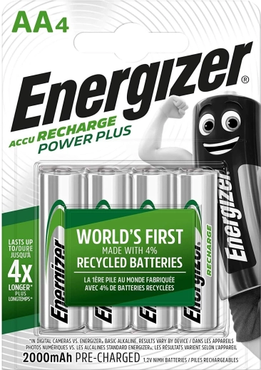 Laetavad patareid Energizer Power Plus AA 2000 mAh – 4 tk