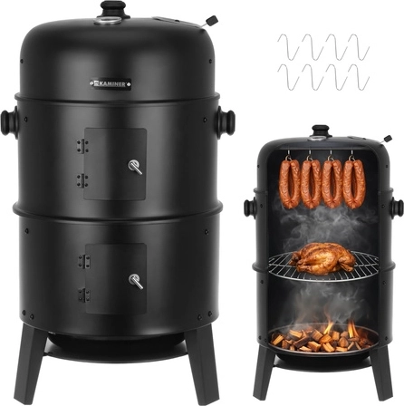 3-ühes: grill, suitsuahi ja tulekolle ühes seadmes