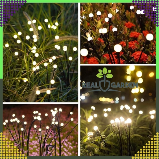 Päikesetoitel aiavalgustid torgitava vaiaga, kuul, 6 LED-i, hämarusandur, 2 tk