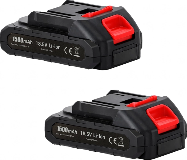 Two powerful Li‑ion batteries for longer work