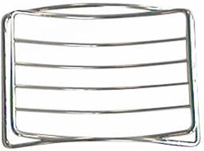 Traat-alus seebile, kroomitud metall, 11,9 × 9,1 × 2,4 cm